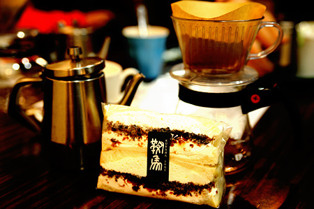 納豆コーヒーゼリーサンド