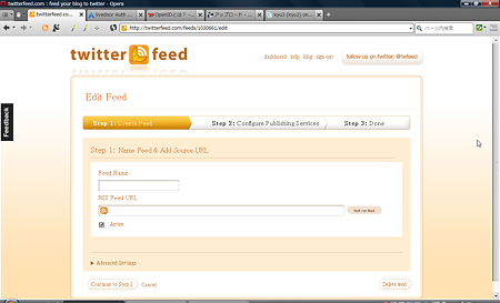 twitterfeed(Edit Feed)