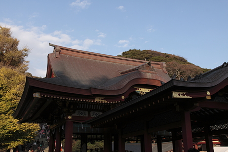 夕暮れの舞殿