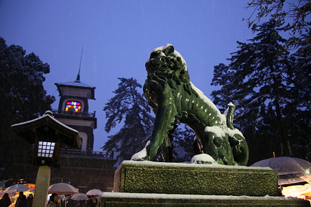 尾山神社　狛犬