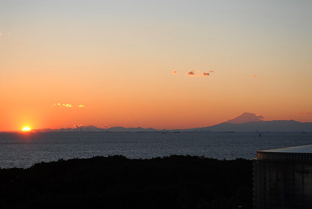 2010/12/31 大みそか 東京湾の夕日@千葉市美浜区