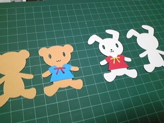 クラフトロボでくま&うさぎ