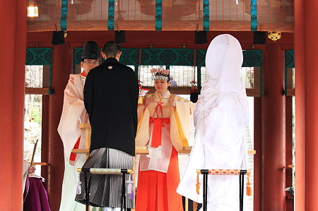 2010.03.05　鎌倉　八幡宮　新郎新婦誓盃の儀