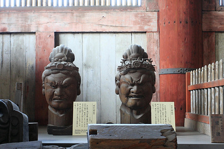 2010.04.28　東大寺　増長天・持国天像頭部