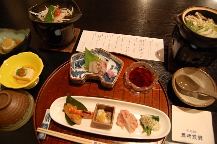 夕食全景