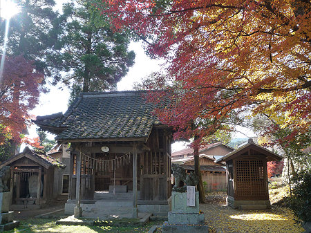秋月~須賀神社の紅葉(2)