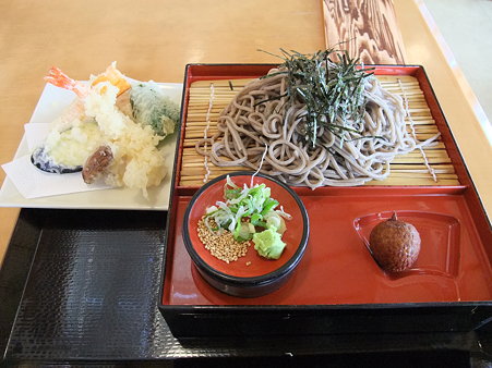 蕎麦:道の駅・かよう【岡山】天ざるそば