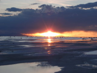 塩湖の夕暮れ3